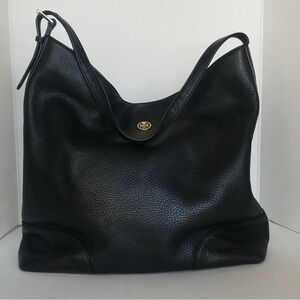 Tory Burch Black Leather Shoulder Bag